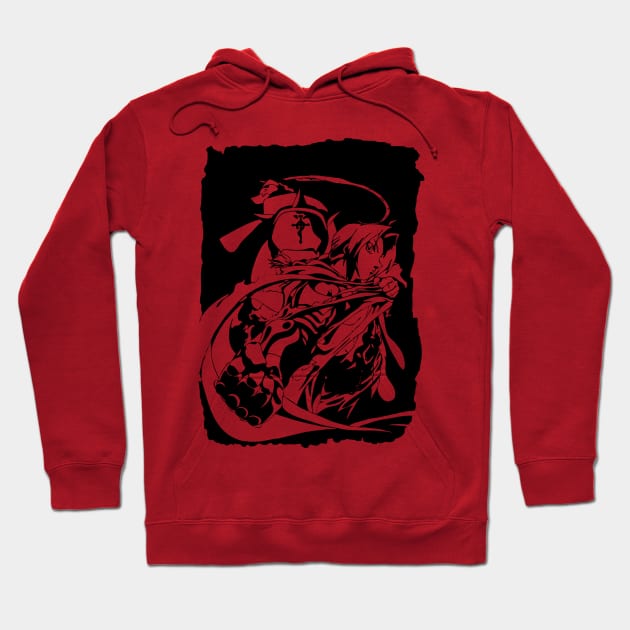 Edward and Aplhonse Elric FullMetal Alchemist Hoodie by SirTeealot